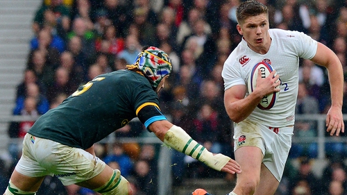 Owen Farrell was expected to start on the bench for England