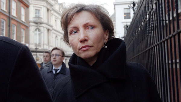 Alexander Litvinenko's wife Marina arriving for the inquiry in London
