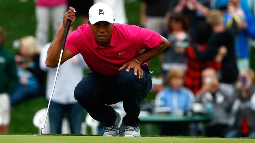Tiger Woods struggled to make an impact at the Waste Management Phoenix Open