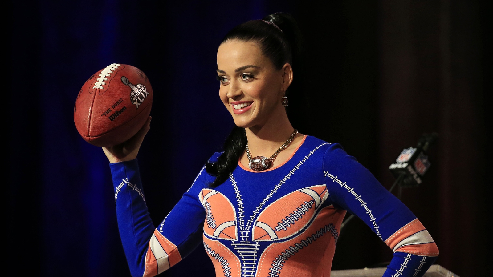 Katy Perry prepares for tonight's Super Bowl