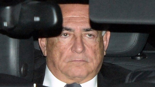 Dominique Strauss-Kahn being driven away from the court in Lille