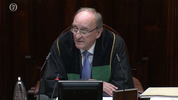 Seán Barrett made his statement to the Dáil this afternoon