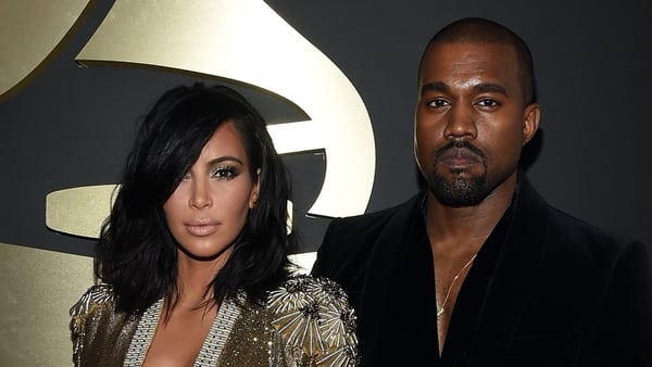 West with his wife Kim Kardashian