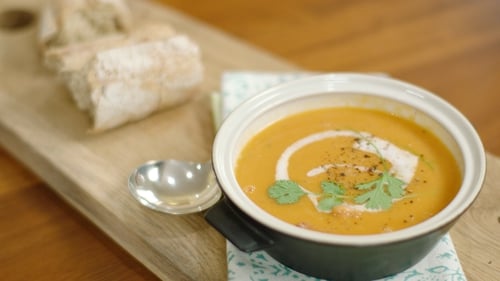 Neven Maguire's Sweet Potato and Coconut Soup with Ham