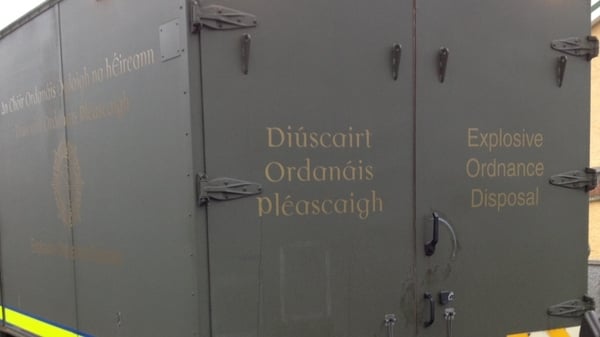 An Army bomb disposal team was dispatched to the scene