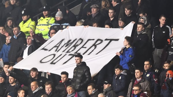 Aston Villa supporters got their wish with the sacking of Paul Lambert