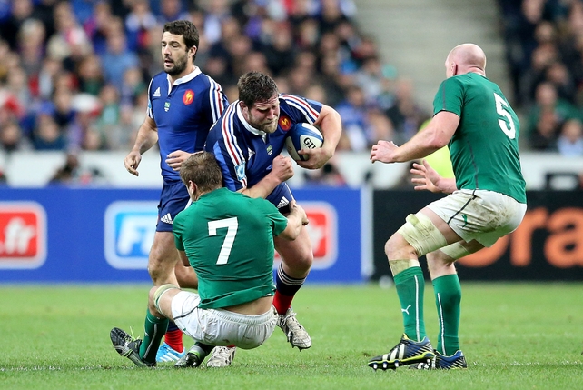 Vincent Debaty in action against Ireland in 2014