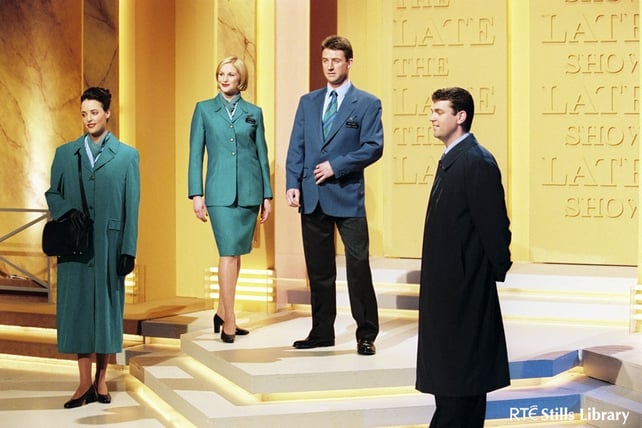 Aer Lingus Uniforms Modelled on The Late Late Show (1998)