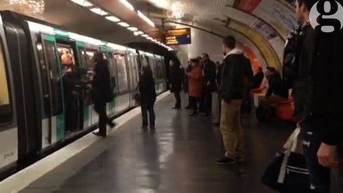 The incident took place in a central Paris Métro station