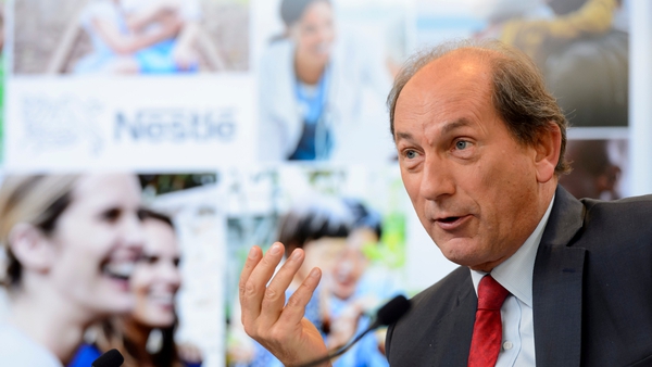 Nestle CEO Paul Bulcke at the 2014 results press conference in Vevey, Switzerland