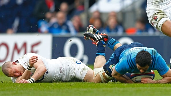 Mike Brown suffered concussion in England's clash with Italy