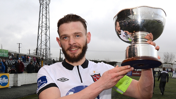 Dundalk captain Andy Boyle with the President's Cup