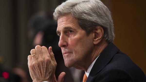 John Kerry said that Washington is stepping up its diplomacy to end the Syrian conflict