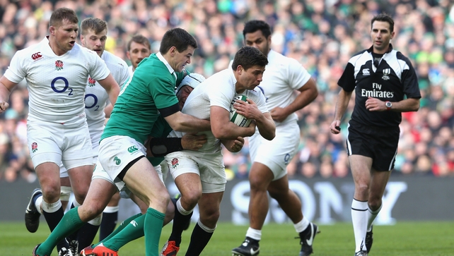 Johnny Sexton was superb in defence against England