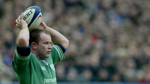 Frankie Sheahan in action for Ireland in 2004