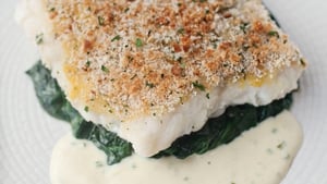 Neven Maguire's Baked Fish Fillets with Horseradish Crust and Lemon Cream Sauce