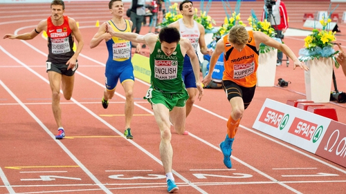 Mark English won a silver medal in the 800m at the European Indoor Championships this month