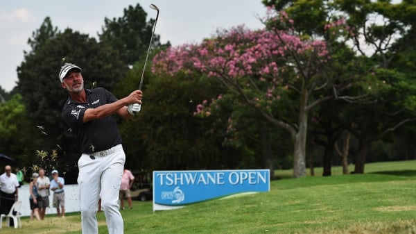 Darren Clarke chipped in twice on Day 2 of the Tshwane Open