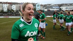 Ireland's Niamh Briggs celebrates beating Wales last weekend