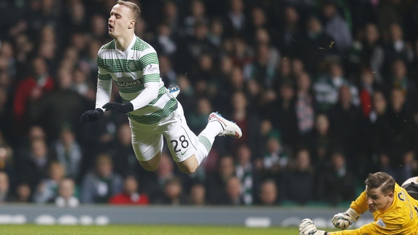 Leigh Griffiths goes flying