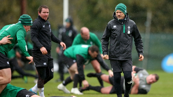 Assistant coach Les Kiss at Ireland training this week
