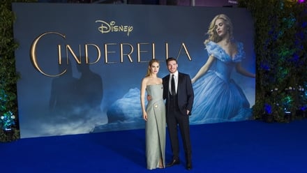 Lily James stuns at Cinderella premiere