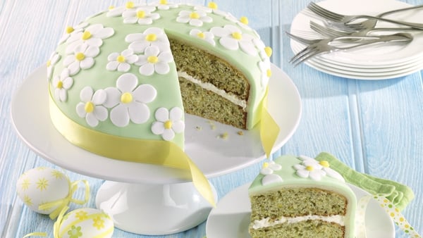 Easter White Chocolate and Pistachio Cake