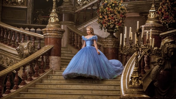 The beautiful Lily James as Cinderella