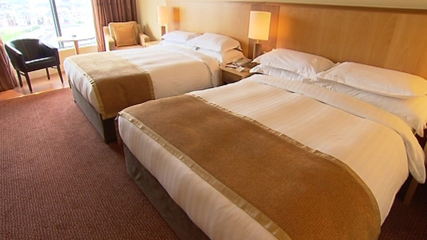 Irish people used 10.1 million bed nights when abroad in the last quarter of 2014