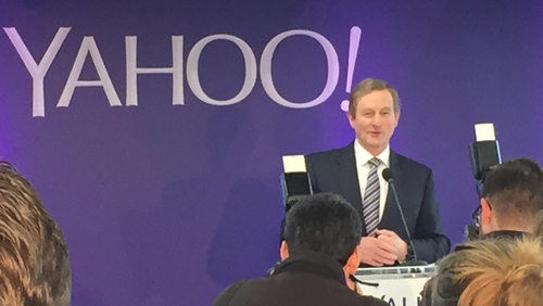 Enda Kenny was speaking at the opening of Yahoo!'s new EMEA headquarters in Dublin