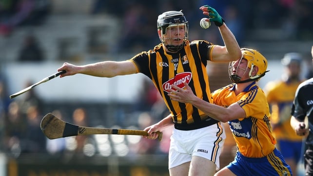 Kilkenny's Walter Walsh holds off the tackle of Clare's Colm Galvin last weekend