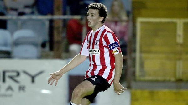 Barry McNamee scored the Candystripes' third goal at the Brandywell