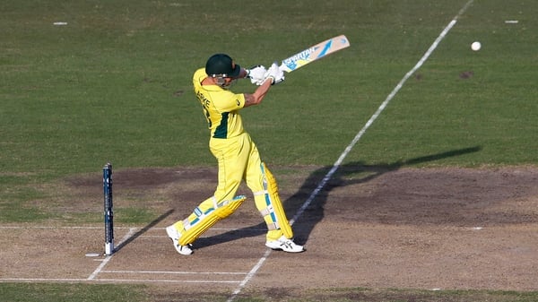 Michael Clarke in action during Australia's World Cup Semi Final win over India