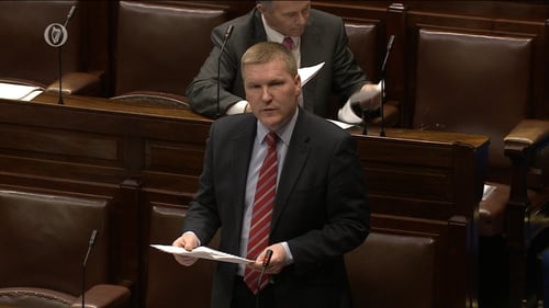 Fianna Fáil finance spokesman Michael McGrath speaking in the Dáil this evening