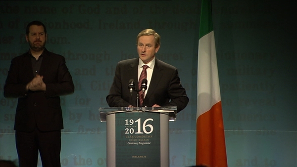 Enda Kenny launched the programme in Collin's Barracks