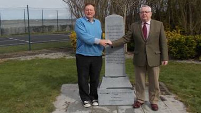 Thomas Wall, survivor and author of a book on St Joseph's School and Tom Hayes (R) survivor and leader of the Glin Project at the memorial