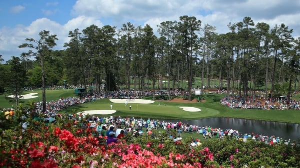 The 16th green at Augusta National