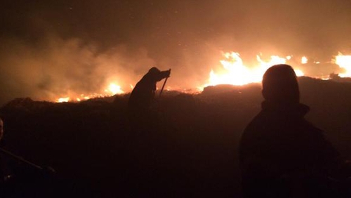 Tallaght firefighters stopped the blaze in the Bohernabreena area from spreading