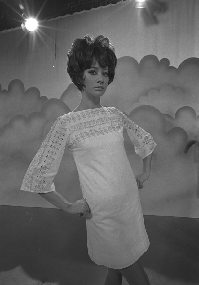 Ann Davis in 'Eurofashion '68' shoot (1968)