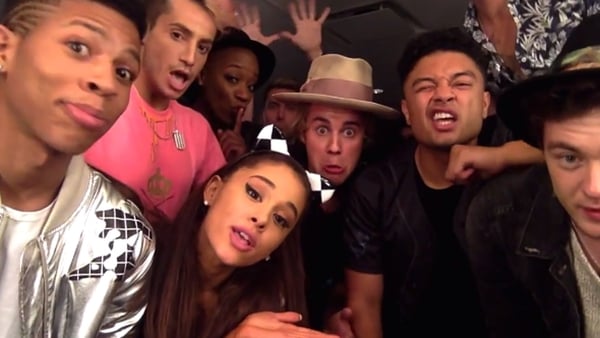 Ariana Grande, Justin Bieber and friends