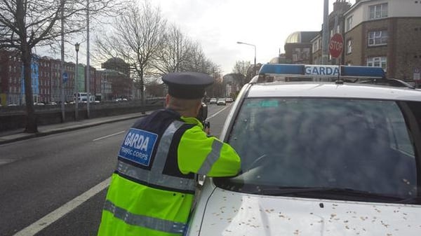 Gardaí said the Traffic Corps will carry out speed checks until 6am tomorrow