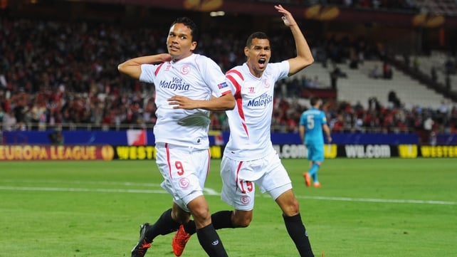 Carlos Bacca celebrates his goal