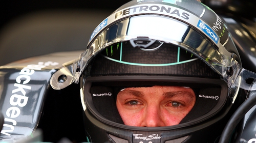 Nico Rosberg pictured at practice today