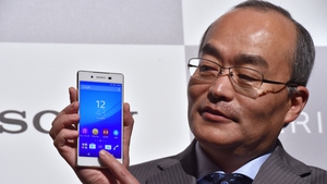 Sony's Hiroki Totoki unveils the company's latest smartphone
