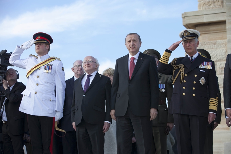 President Higgins attends Gallipoli WWI memorial