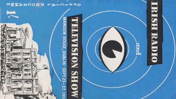 Catalogue cover for the Irish Radio and Television Show held at the Mansion House in 1958.