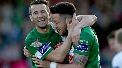 Liam Miller and Billy Dennehy were all smiles after back-to-back wins last weekend
