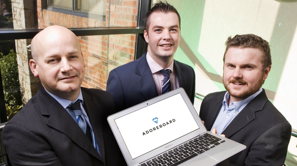 Dr Gary McKeown, Chris Johnston and Dr Fergal Monaghan from Adoreboard