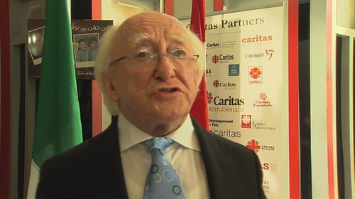President Michael D Higgins said that idea that the Mediterranean would be turned into a graveyard was appalling