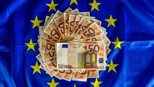 The Sentix research group said its investor sentiment index for the euro zone rose to -0.3 from -2.2 in March